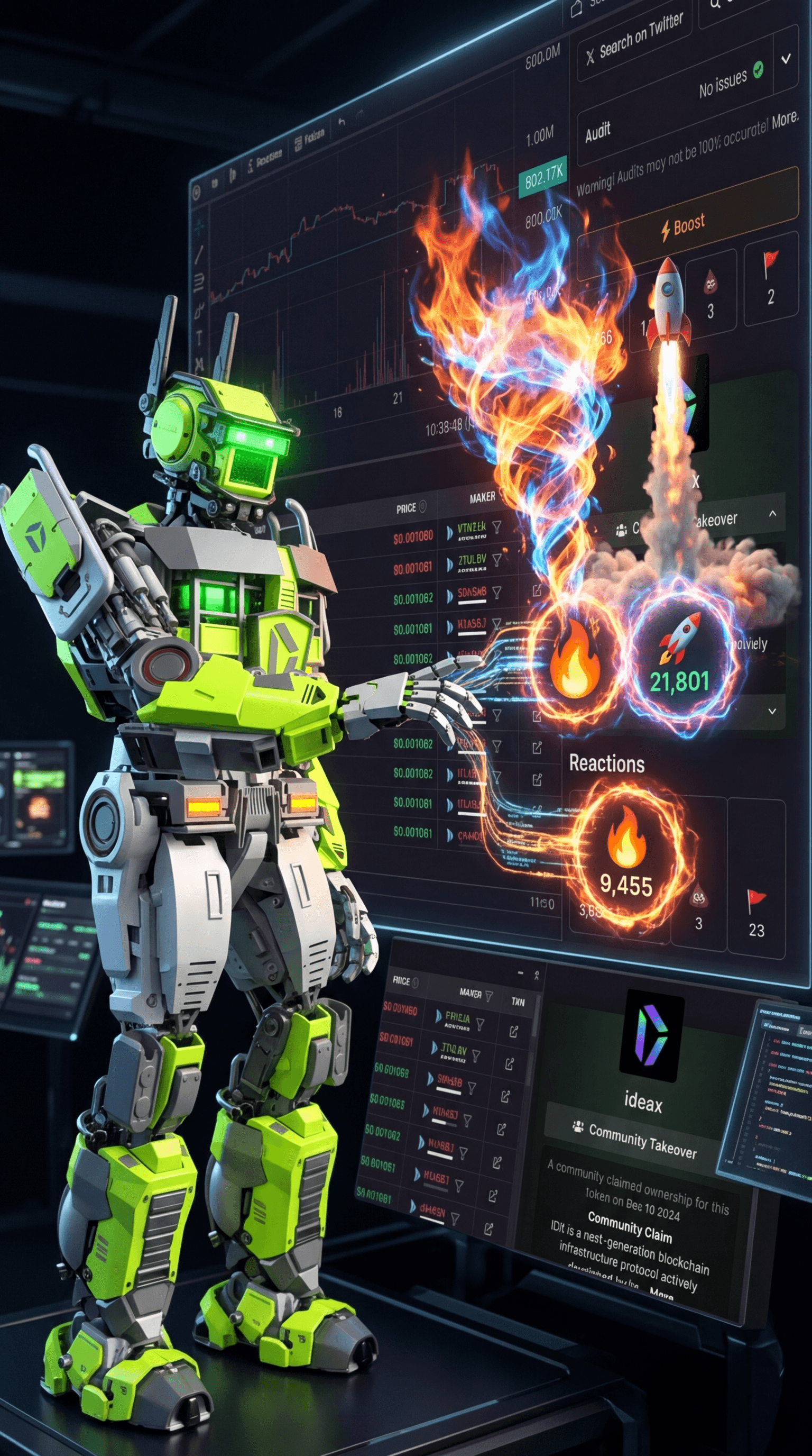 Reaction Booster Dex Screener